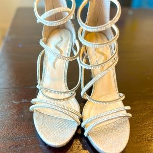 Silver, Sequin Prom & Wedding heels